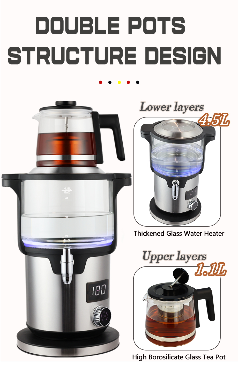 السماور الكهربائي متعدد الوظائف