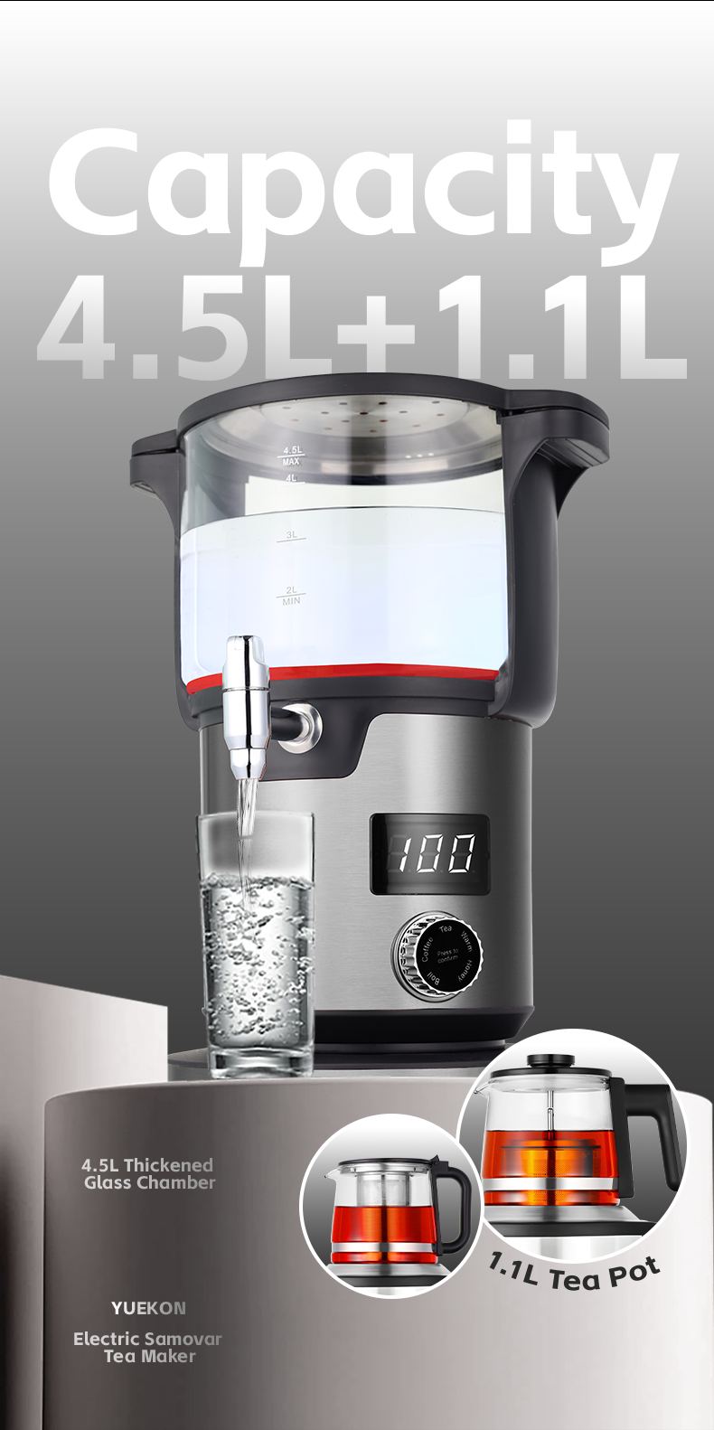 4.5 لتر سماور تركي