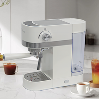 20 بار ماكينة صنع القهوة المنزلية الاحترافية 2 في 1 شبه أوتوماتيكية كافتيرا كابتشينو ماكينة صنع القهوة التجارية/ماكينة إسبريسو