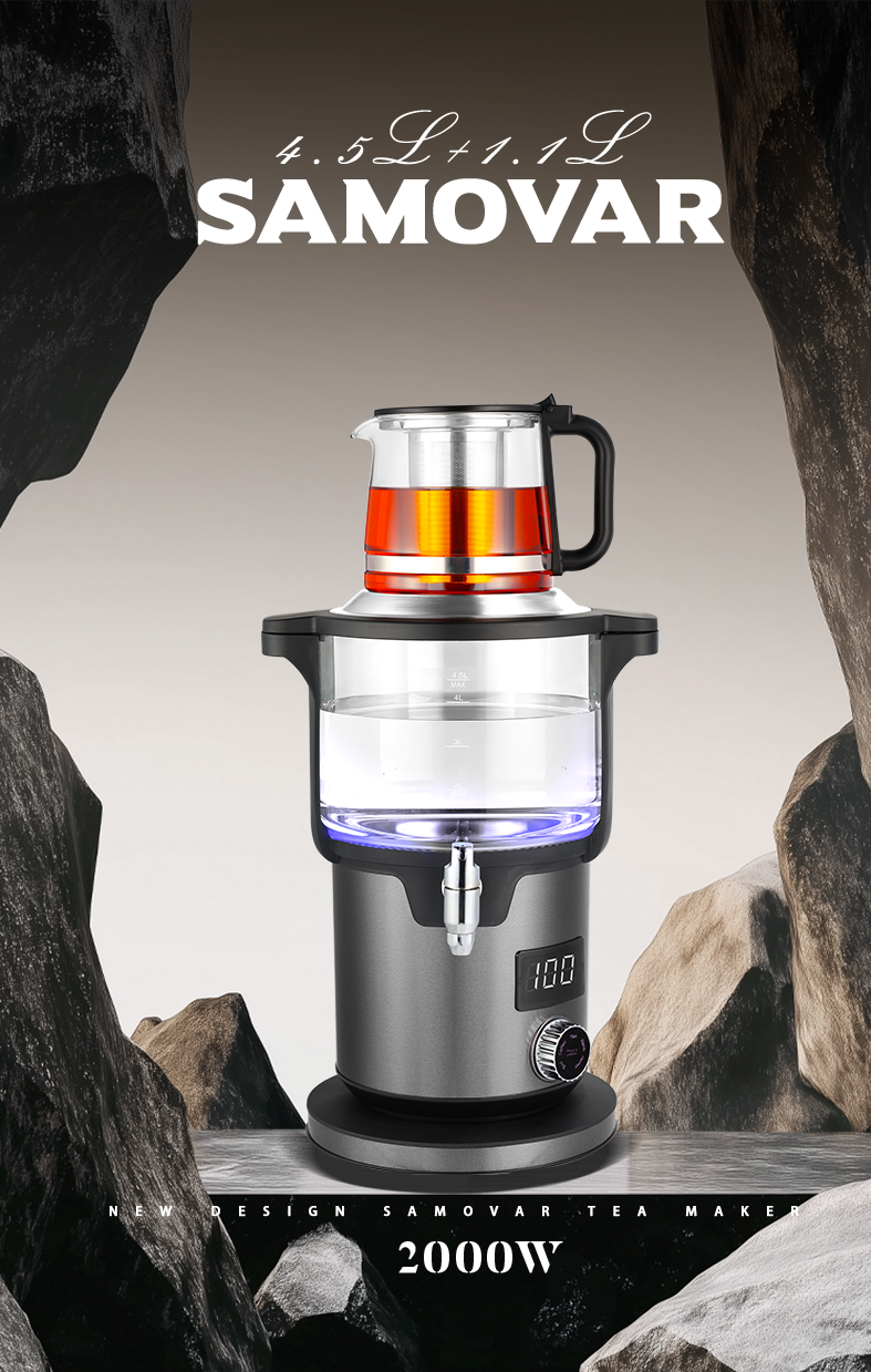 غلايات زجاجية مزدوجة سوداء حديثة 