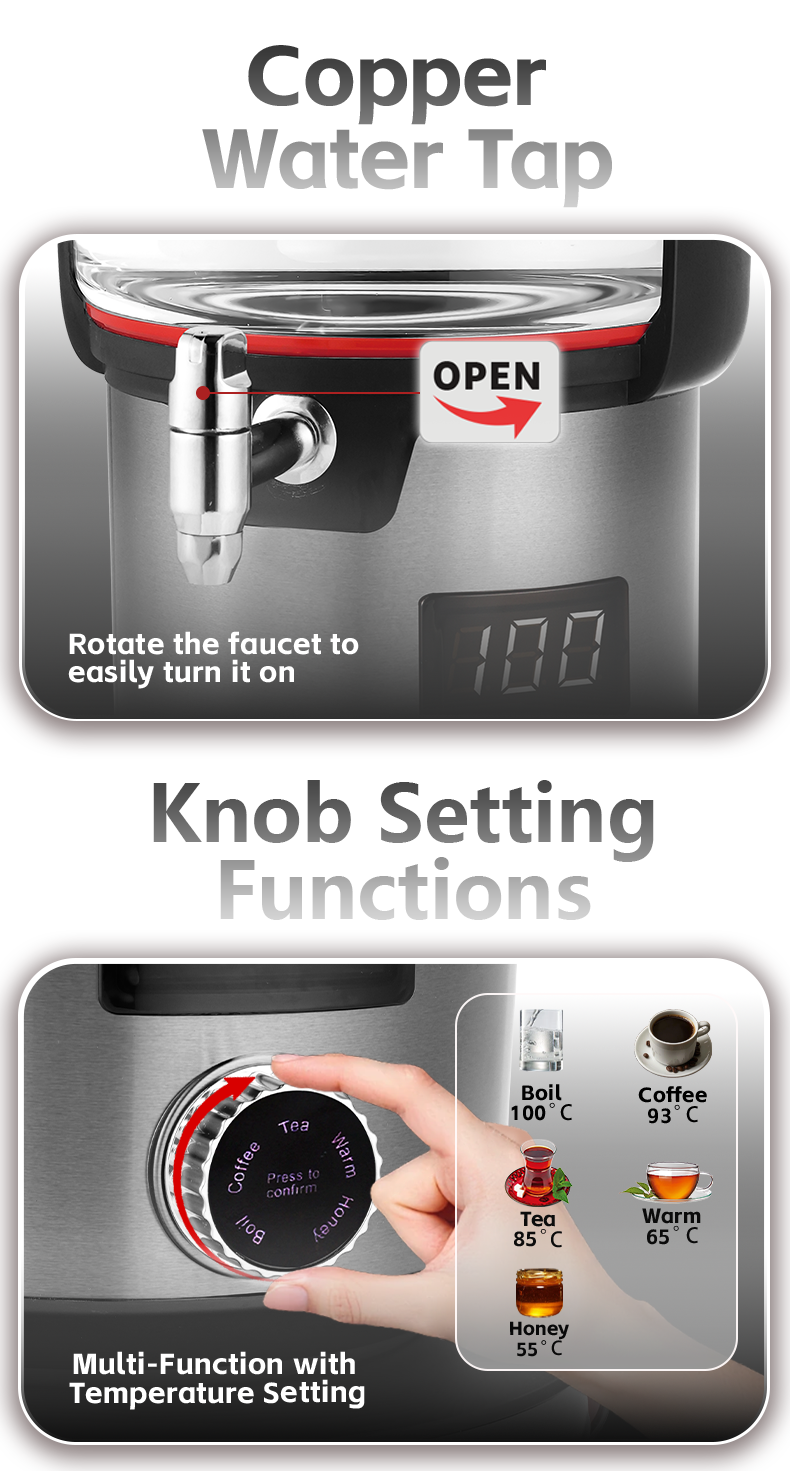 قوة عالية 2000 واط للغليان السريع