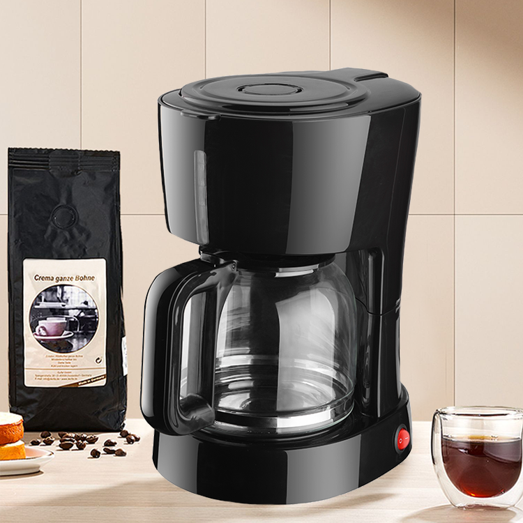 1.5L سعة كبيرة 5-10 أكواب مكافحة بالتنقيط تصفية صانع القهوة الكهربائية بالتنقيط ماكينة صنع القهوة للمقهى