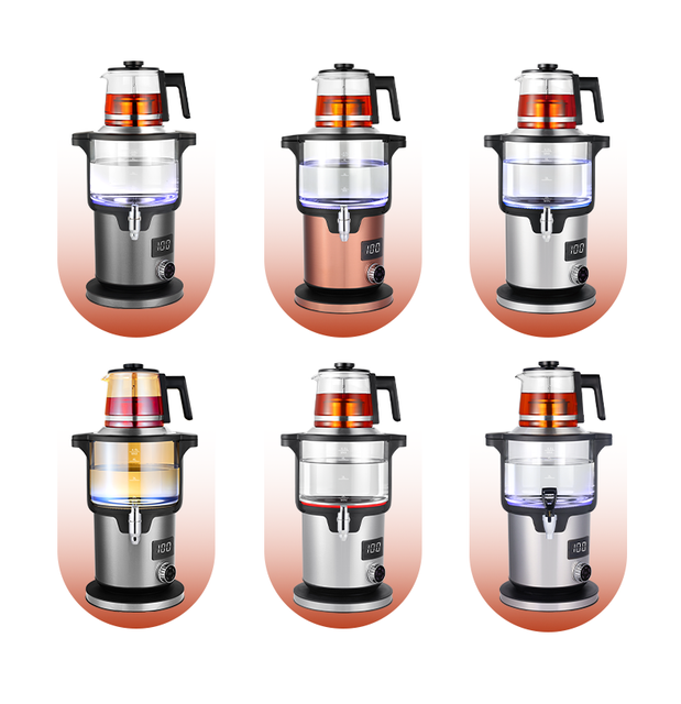 المملكة العربية السعودية أجهزة المطبخ الكهربائية Samovar تركيا آلة الشاي التحكم الرقمي في درجة الحرارة الدفء غلاية شاي كهربائية