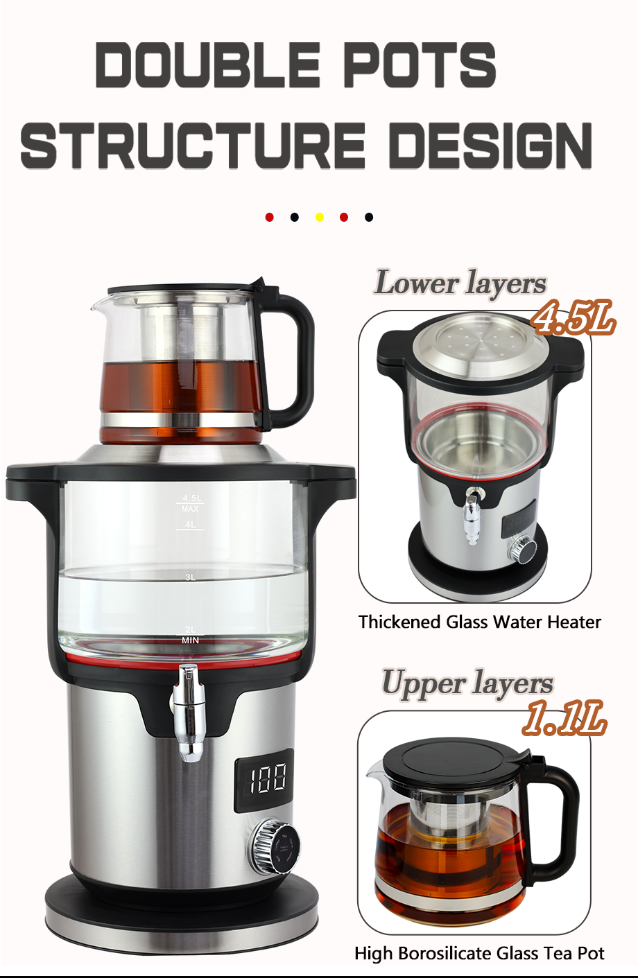 غلاية المياه الكهربائية التجارية