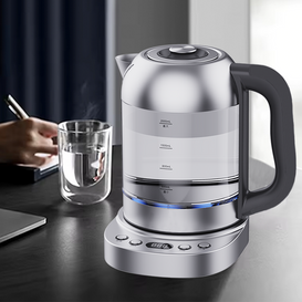 غلاية مياه عالية الجودة سريعة الغليان، مؤشر LED، غلاية مياه 2.0 لتر، غلاية شاي زجاجية كهربائية 