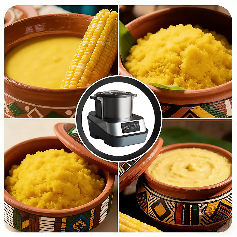 المنزلية الفولاذ المقاوم للصدأ 1000 واط فوفو باوندر صانع 6L اللحوم طحن الغذاء الطبخ الكسافا قصف آلة ابتلاع صانع