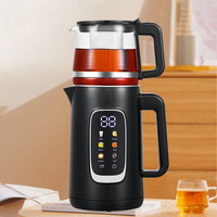 أجهزة البيع الساخنة طبقة مزدوجة 1.5 لتر+1.1 لتر من الفولاذ المقاوم للصدأ الكهربائي غلاية صانع شاي ساموفار العرب