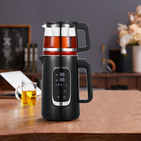 الأجهزة المنزلية طقم إبريق شاي مزدوج 2 في 1 صانع الشاي الكهربائي ساموفار 