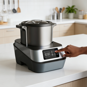 التجارية الفولاذ المقاوم للصدأ 1000 واط فوفو ماكينة 6L سعة كبيرة ابتلاع صانع الكمال فوفو قصفت يام سموفيتا القمح