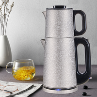 1500 واط آلة شاي متعددة الوظائف صانع شاي الصلب التركي تركية كهربائية لمكتب منزلي للمياه الصحية